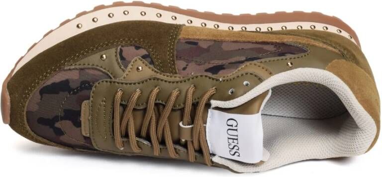 Guess Camouflage Leren Sneakers Vanya