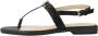 Guess Casual Leren Sandalen Black Dames - Thumbnail 5