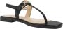 Guess Casual Leren Sandalen Black Dames - Thumbnail 7
