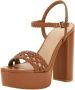 Guess Bruine Sandalen met Blokhak en Gesp Striksluiting Brown Dames - Thumbnail 5