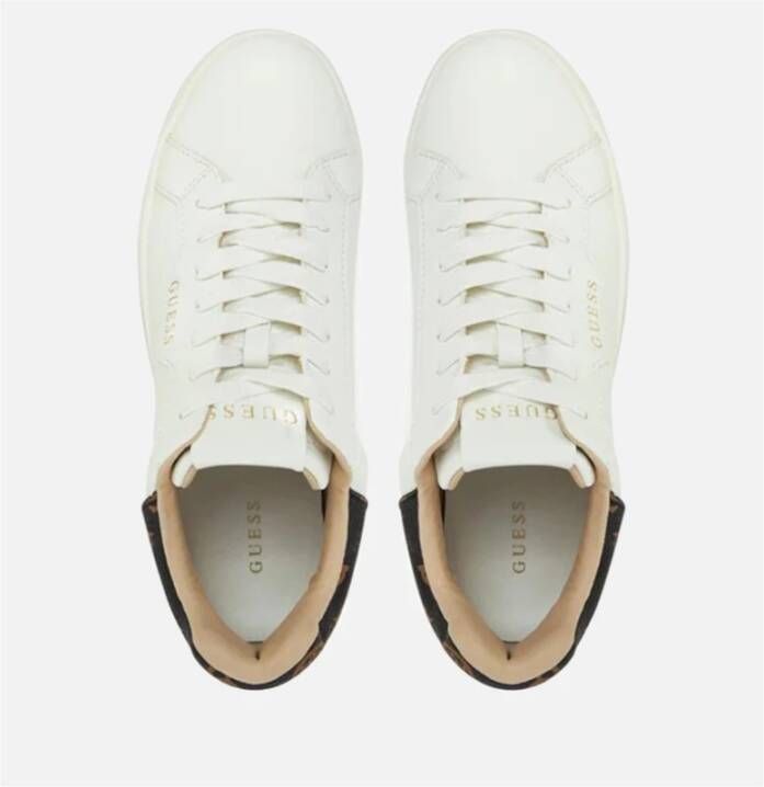 Guess Casual Sneakers Wit Leer