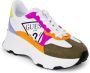 Guess Gekleurde Leren Sneakers met Ronde Neus Multicolor Dames - Thumbnail 10