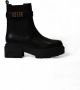 Guess PU Leren Laarzen Noir Tons Ronde Neus Sleehak Black Dames - Thumbnail 15