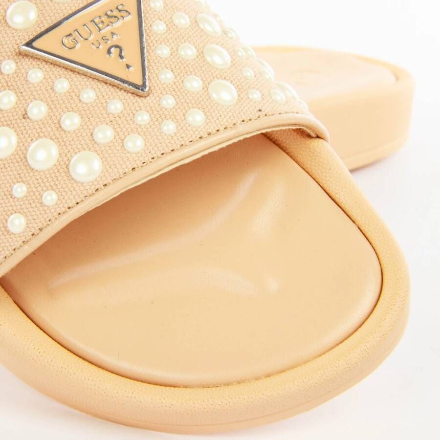Guess Dames Slide Sandalen Nude Claquette