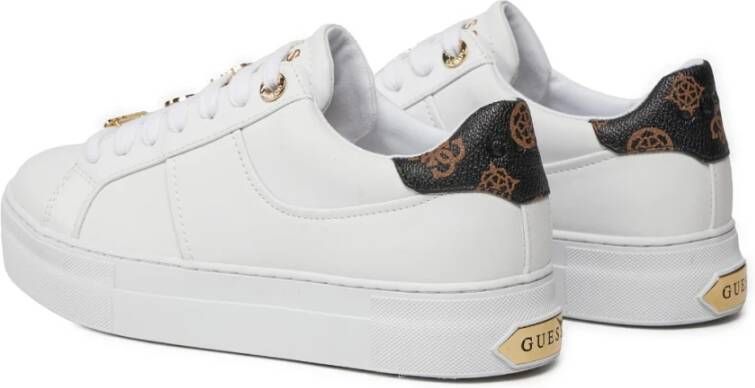 Guess Dames Sneakers van Eco-Leer met Contrasterende Details White Dames
