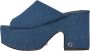 Guess Katoenen hakken pumps voor vrouwen Blue Dames - Thumbnail 10