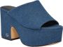 Guess Katoenen hakken pumps voor vrouwen Blue Dames - Thumbnail 11
