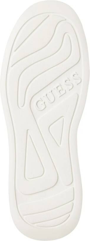 Guess Eenvoudige Vetersneakers White Heren