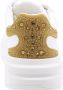 Guess Leren sneakers met strass Elbina White Dames - Thumbnail 12