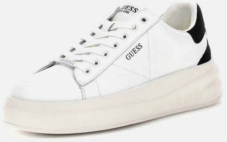 Guess Elba Leren Schoenen White Dames