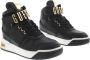 Guess Zwarte Hoge Sneakers van Synthetisch Leer voor Dames Zwart Dames - Thumbnail 5