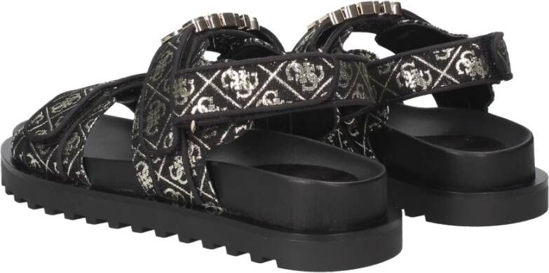 Guess Platte sandalen Zwart Dames