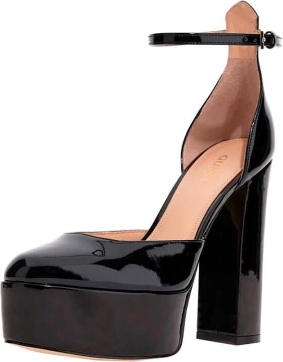 Guess Glanzende lakpumps voor fashionista`s Black Dames