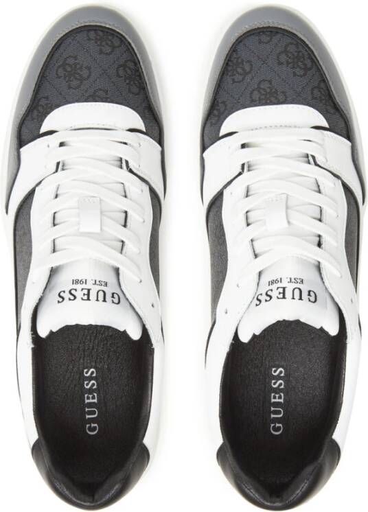 Guess Grijze Sneakers Platform PU Leren Schoenen