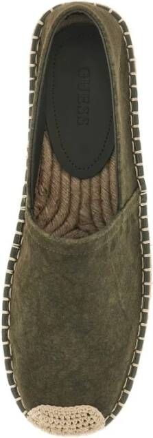 Guess Groene Ronde Neus Platte Espadrilles