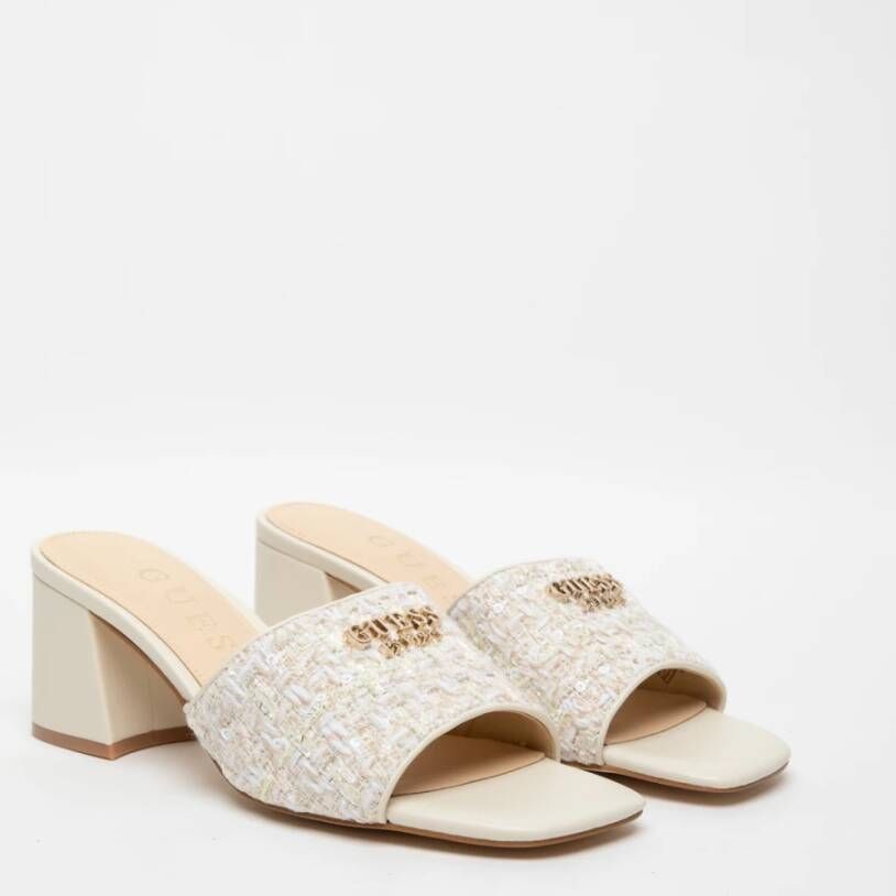 Guess Heeled Mules Beige Dames