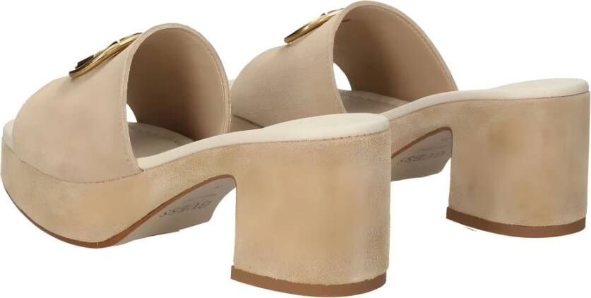 Guess Heeled Mules Beige Dames