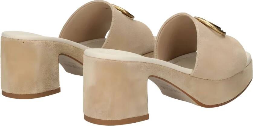 Guess Heeled Mules Beige Dames