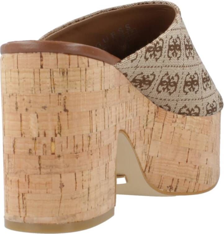 Guess Heeled Mules Brown Dames