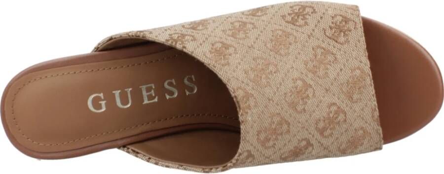 Guess Heeled Mules Brown Dames