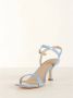 Guess Fallein Hoge Hak Sandalen Blauw Dames - Thumbnail 9