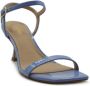 Guess Fallein Hoge Hak Sandalen Blauw Dames - Thumbnail 8