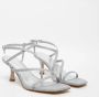 Guess Zilveren Glitter Vierkante Neus Sandalen Gray Dames - Thumbnail 19