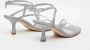 Guess Zilveren Glitter Vierkante Neus Sandalen Gray Dames - Thumbnail 21