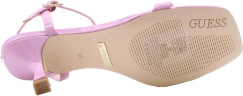 Guess Glamour Hoge Hak Sandalen Roze Dames