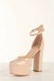 Guess Statement Synthetisch Leren Pumps Beige Dames - Thumbnail 7