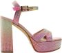 Guess Stijlvolle Etienne Hoge Hak Sandalen Pink Dames - Thumbnail 11