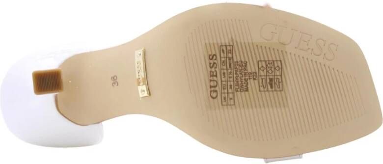 Guess Glamour Hoge Hak Sandalen Wit Dames