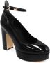 Guess Zwarte Lakleren Decollete met Enkelbandje Black Dames - Thumbnail 5