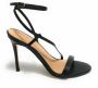 Guess Zwarte leren Kadera TC 105 enkelband sandaal Black Dames - Thumbnail 13