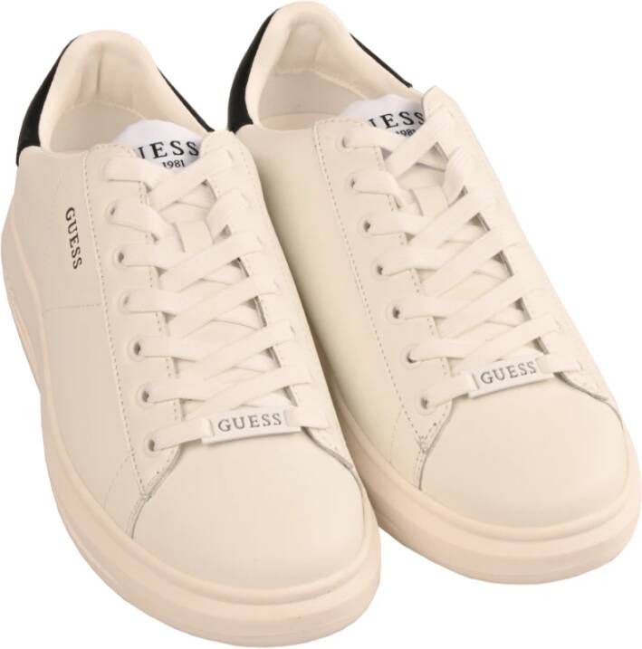 Guess Hoge Sneakers met Kleurcontrast Retro White Heren