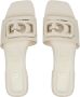 Guess Leren Damessandalen Lente Zomer Collectie Beige Dames - Thumbnail 11