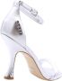 Guess Zilveren Glitter Vierkante Neus Sandalen Gray Dames - Thumbnail 8
