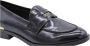 Guess Klassieke Leren Mocassinschoenen Black Dames - Thumbnail 9