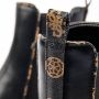 Guess Zwarte Laarzen met Leren en Stoffen Voering Black Dames - Thumbnail 6