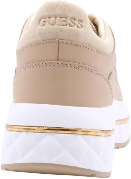 Guess Stijlvolle Kyra Sneaker voor Vrouwen Beige Dames