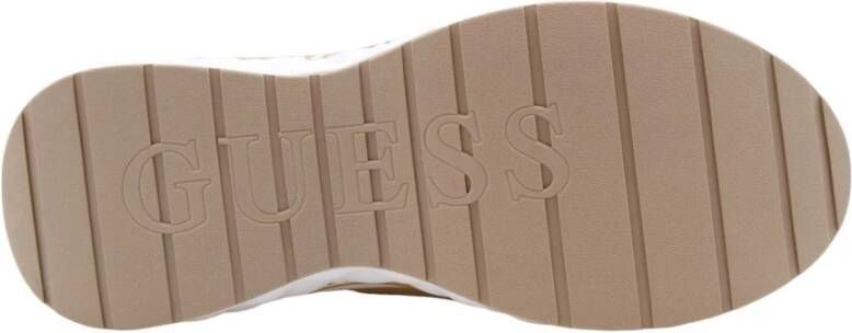 Guess Stijlvolle Kyra Sneaker voor Vrouwen Beige Dames