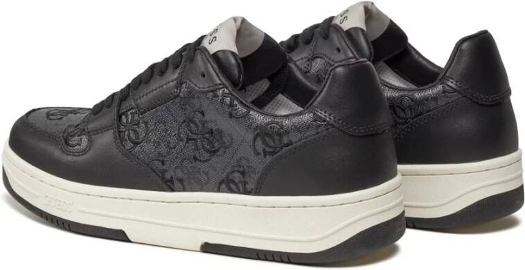 Guess Lage Ancona Sneakers Grijze Logo Black Heren