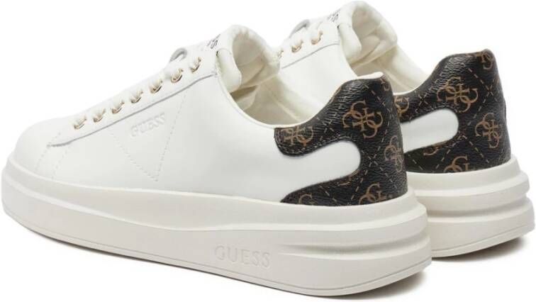 Guess Lage leren sneakers Wit Blancs White Dames