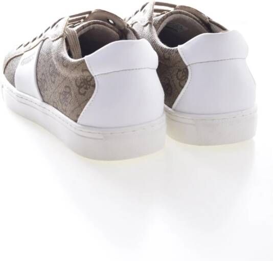 Guess Lage PU Leren Sneakers Beige Heren