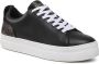 Guess Lage PU leren sneakers Gianelle Black Dames - Thumbnail 4