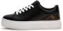 Guess Lage PU leren sneakers Gianelle Black Dames - Thumbnail 6