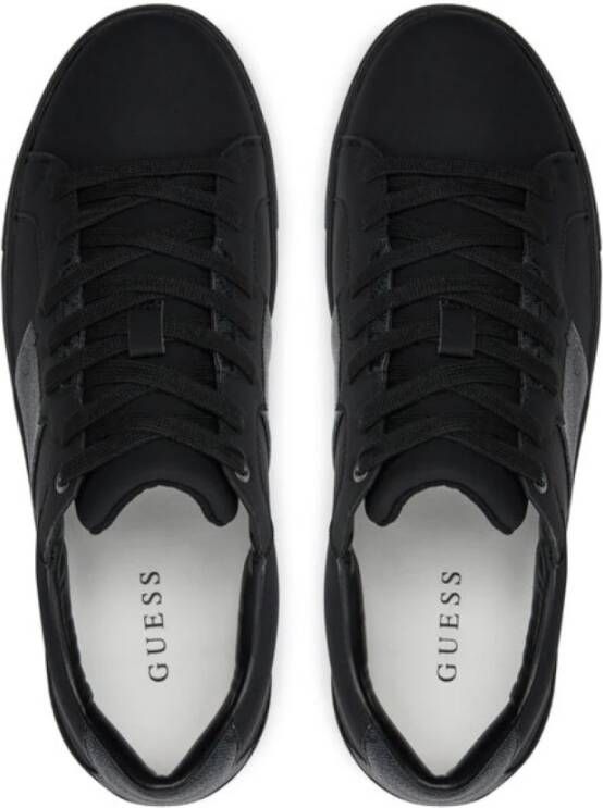 Guess Lage PU leren sneakers Todi Black Heren