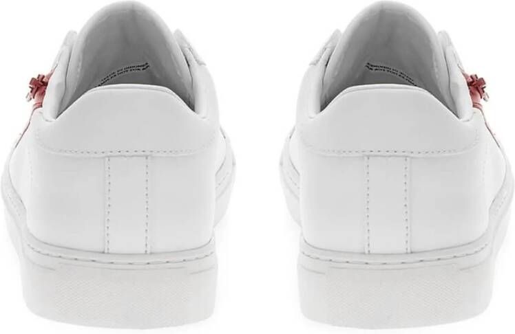 Guess Lage PU Leren Sneakers Wit Heren