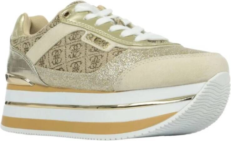 Guess Lage Sneakers Beige Dames