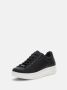 Guess Lage Top Leren Sneakers Zwart Heren - Thumbnail 2